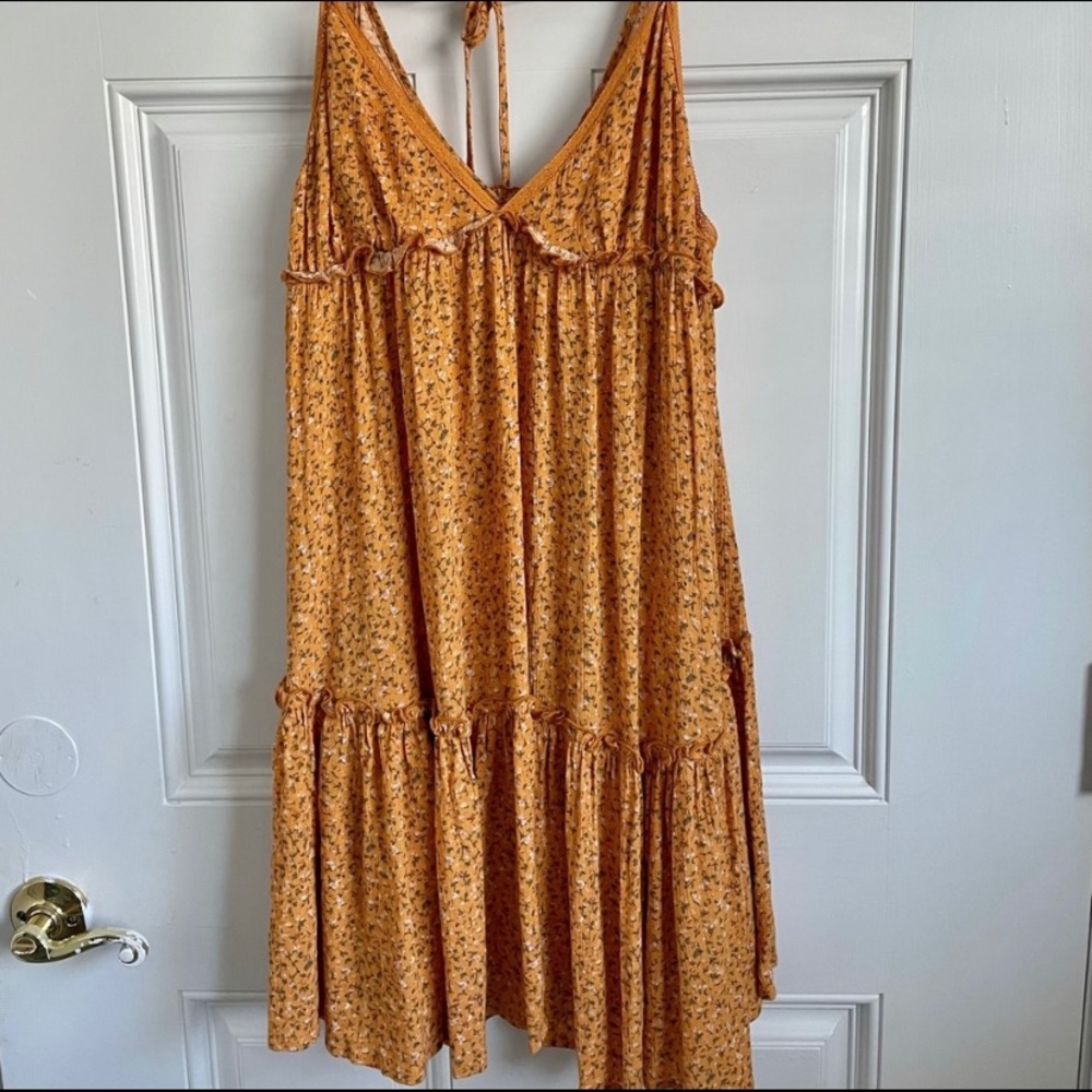 Boho tiered floral mini dress - Picture 1 of 4
